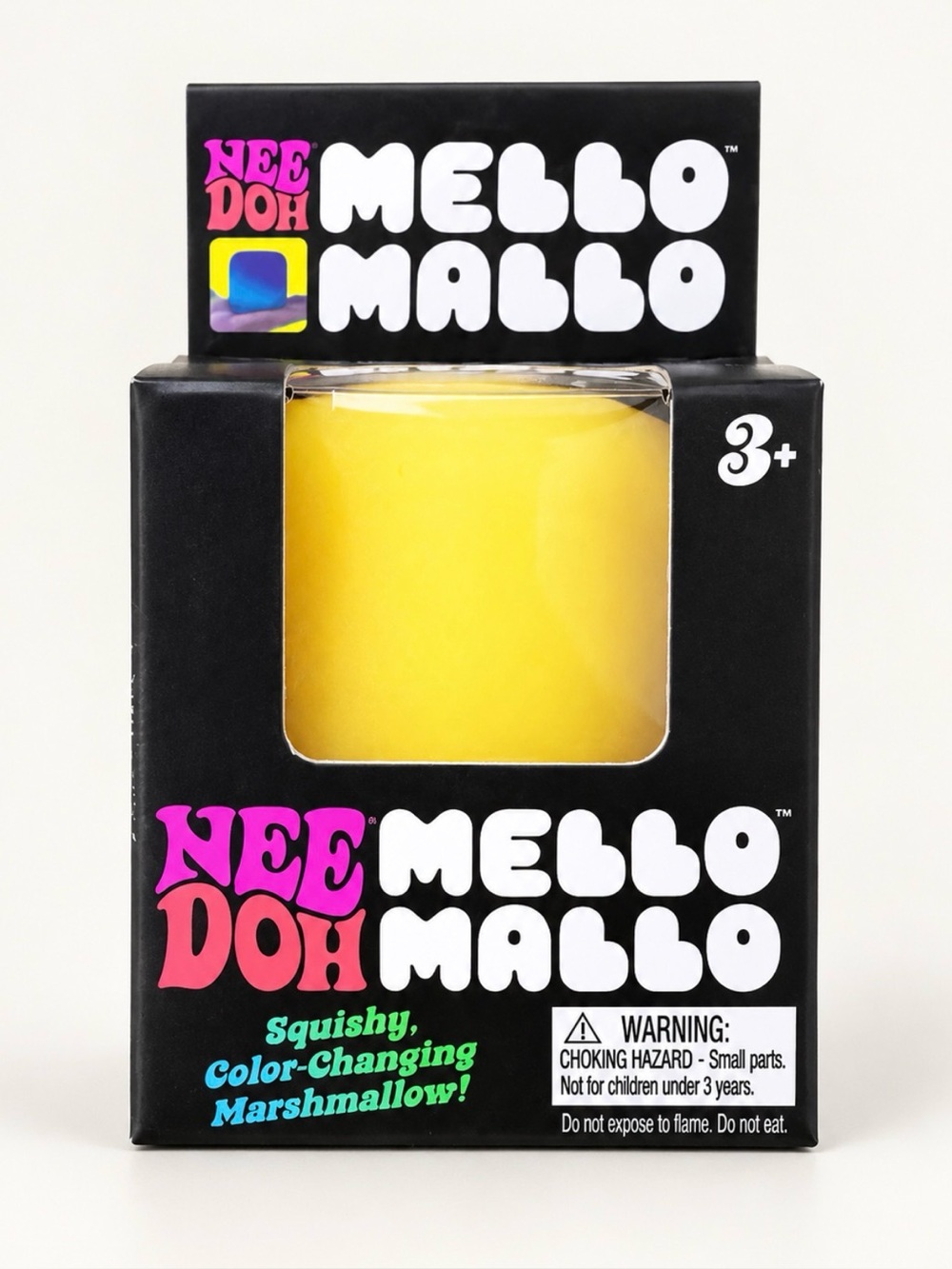 Mello Mallo Color-Changing Squishy Marshmallow Toy - Yellow - NeeDoh